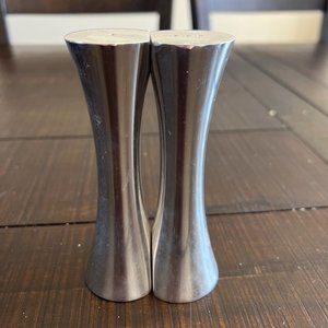 Nambe Salt and Pepper Shakers